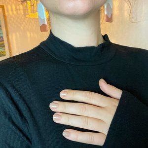 Best Black Mock Neck